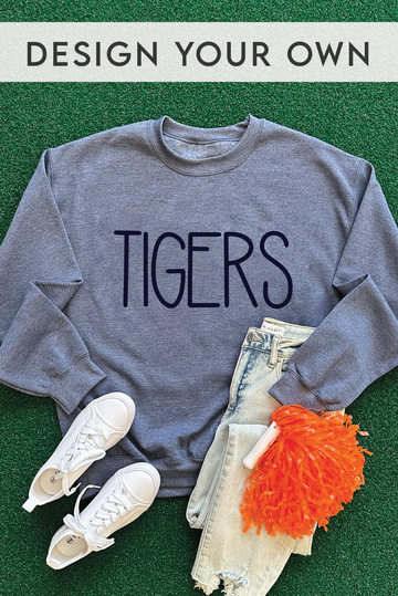 Custom Fan Crewneck - Heather Navy